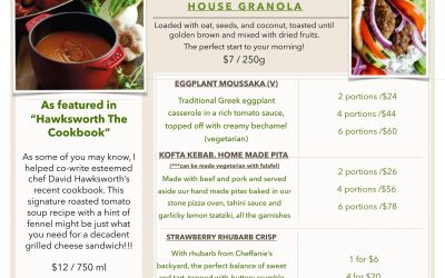 Feature Menu April 25 – May1