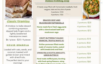 Feature Menu April 4 – 8