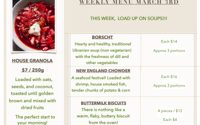 Featured Menu: February 24th – March 3rd