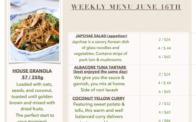 Featured Menu: June 9 – 16